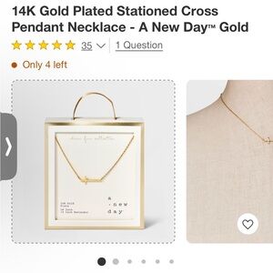 women’s gold cross necklace